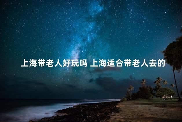 上海带老人好玩吗 上海适合带老人去的地方